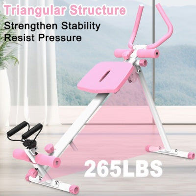 4-in-1 Ab Workout Exercise Equipment Rowing Machine Leg Press Machine Ab Glider Machine Roman Chair Fitness Equipment For Ab Workout Core Strength Training
