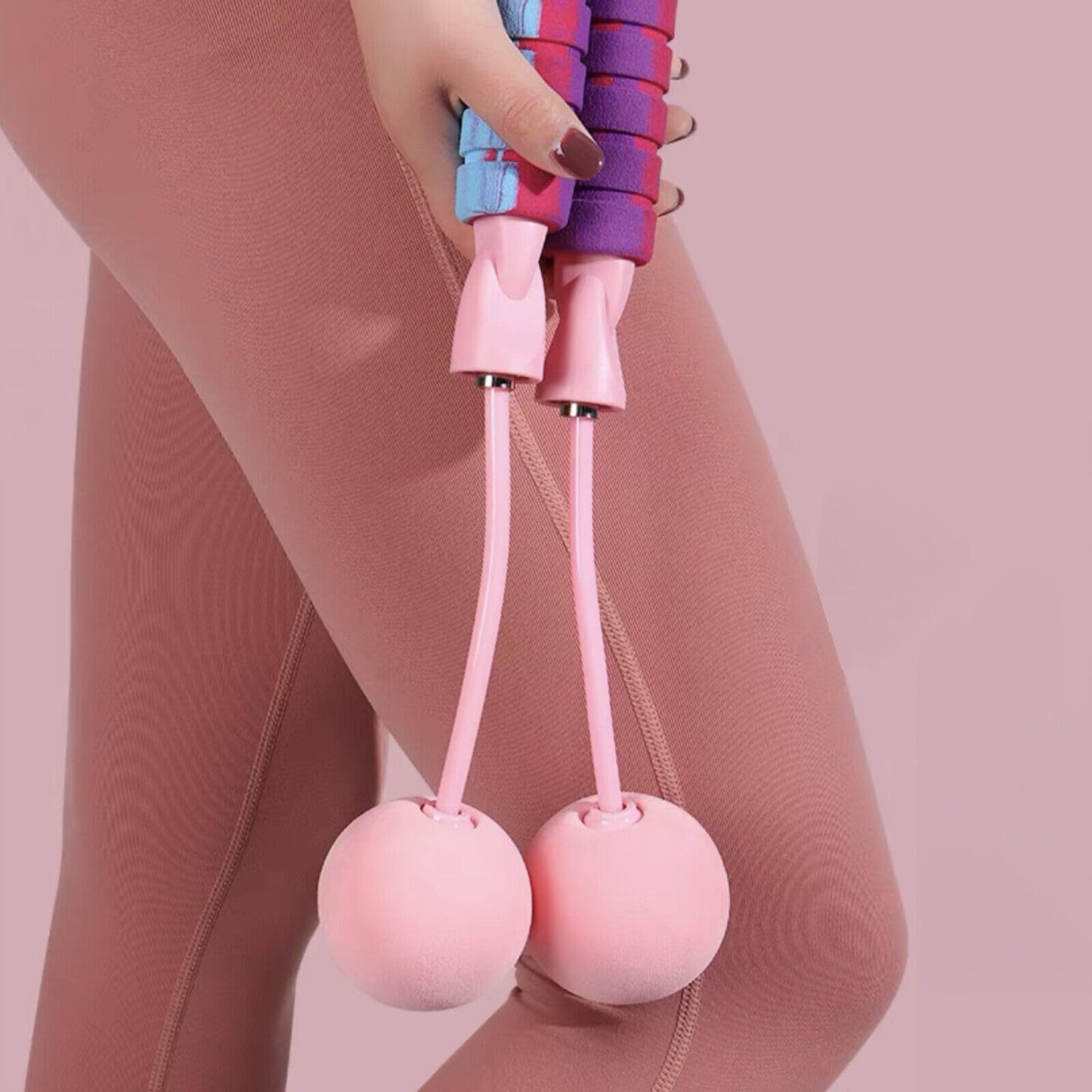 Jump Rope With 2 In 1 Training Adjustable Ropeless Skipping Rope